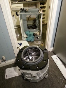 Washing machine in bits