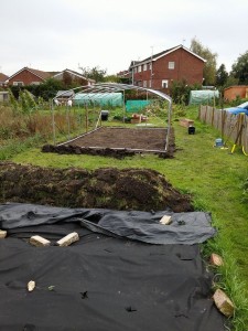 Polytunnel frame up